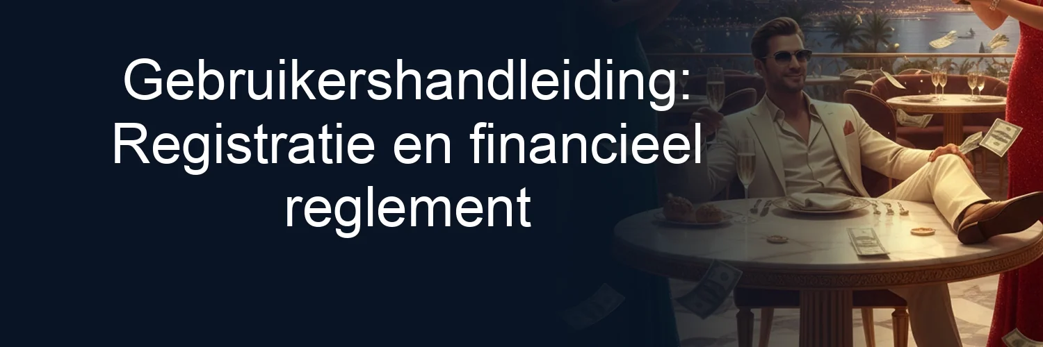 Gebruikershandleiding: Registratie en financieel reglement